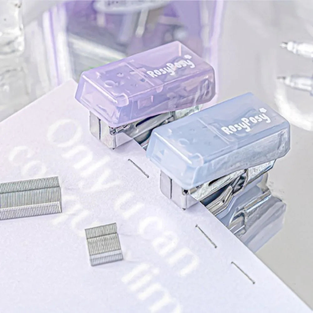 Portable Mini Punch Stapler Kit Stationery