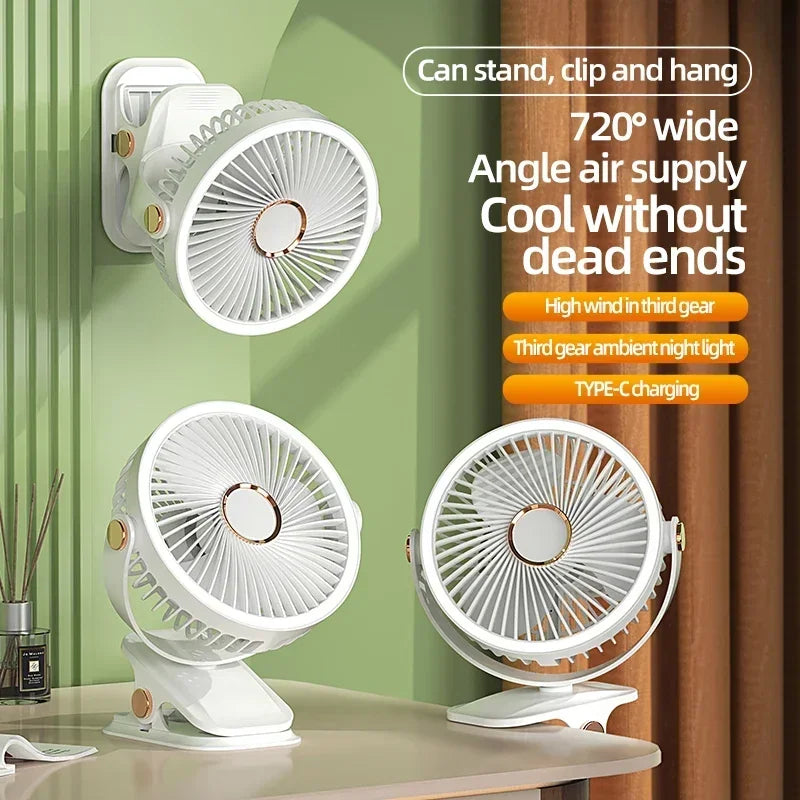 USB Rechargeable Table Fan