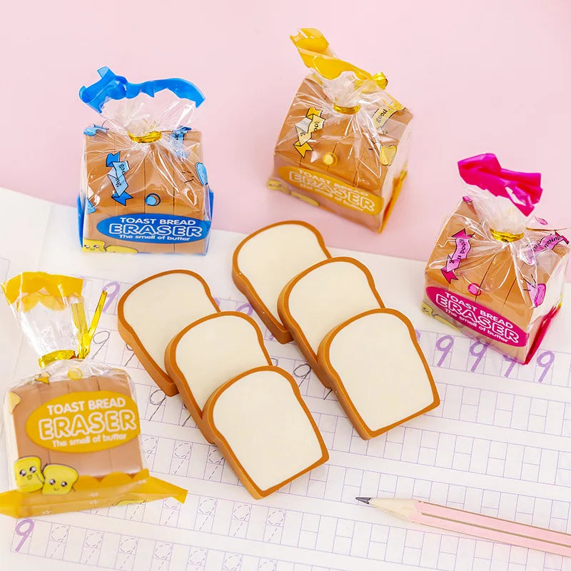 Creative Cute Toast Bread Eraser