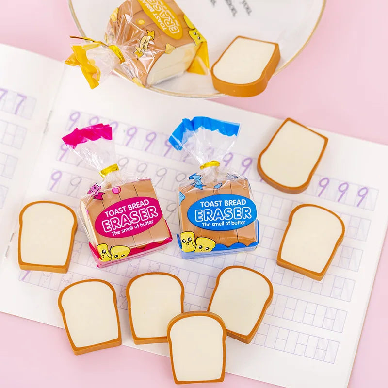 Creative Cute Toast Bread Eraser